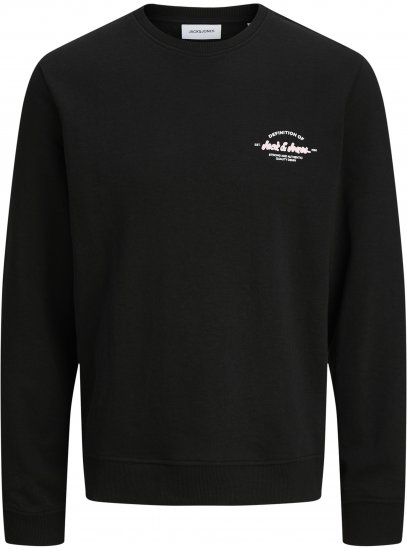 Jack & Jones Brandon Sweatshirt Black - Sweaters & hoodies - Sweaters & Hoodies Grote Maten Heren