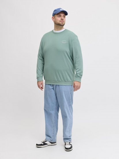Jack & Jones Brandon Sweatshirt Turquoise - Sweaters & hoodies - Sweaters & Hoodies Grote Maten Heren