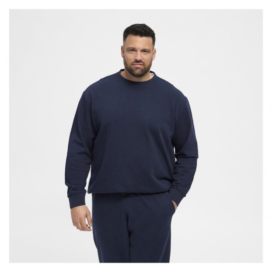 North Latitude Crew Neck Sweatshirt Navy - Sweaters & hoodies - Sweaters & Hoodies Grote Maten Heren