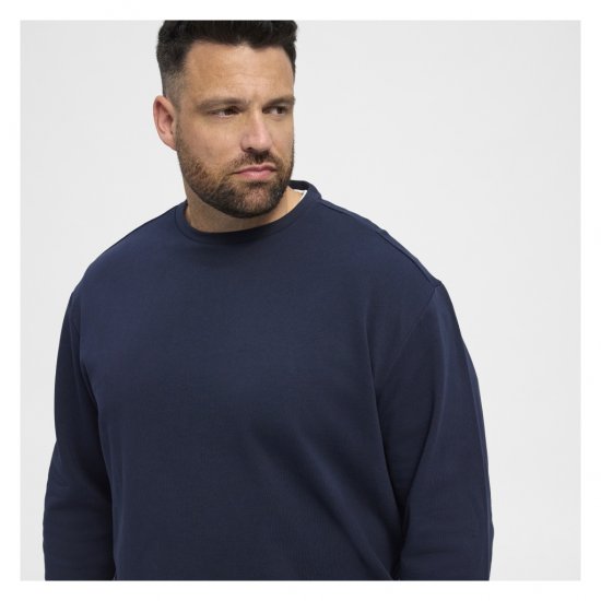 North Latitude Crew Neck Sweatshirt Navy - Sweaters & hoodies - Sweaters & Hoodies Grote Maten Heren