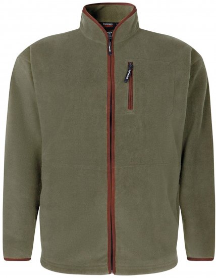 Espionage FL048 Microfleece Jacket Olive Green - Fleecekleding - Grote Maten Fleece Vesten/Kleding Heren