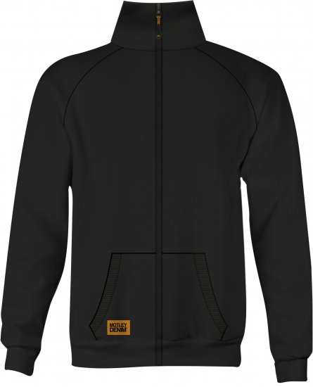 Motley Denim London Sweatshirt Black - Sweaters & hoodies - Sweaters & Hoodies Grote Maten Heren