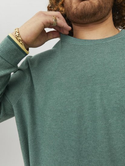 Jack & Jones Logan Spring Knitted Pillover Grey - Sweaters & hoodies - Sweaters & Hoodies Grote Maten Heren