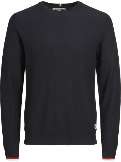 Jack & Jones Logan Spring Knitted Pullover Navy - Sweaters & hoodies - Sweaters & Hoodies Grote Maten Heren