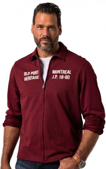 JP1880 Sweatshirt Long Sleeve Boxy Fit Red - Sweaters & hoodies - Sweaters & Hoodies Grote Maten Heren