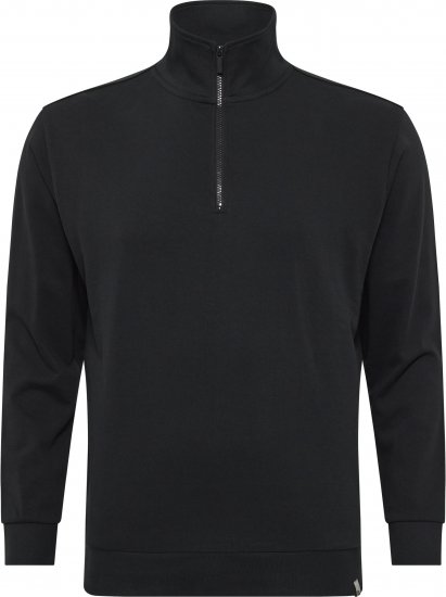 North Latitude Denim Half-Zip Sweatshirt Black - Sweaters & hoodies - Sweaters & Hoodies Grote Maten Heren