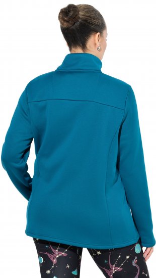 Ulla Popken Quick Drying Athletic Jacket Dark Petrol - Sweaters & hoodies - 