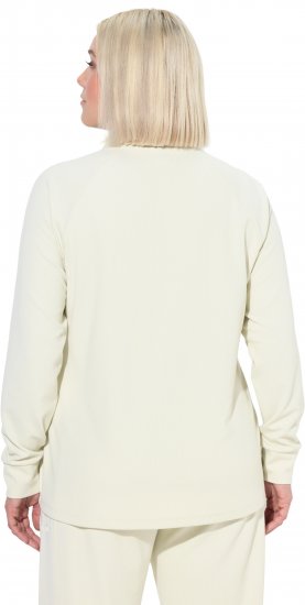 Ulla Popken Antibacterial Sporty Fit Sweatshirt Taupe - Sweaters & hoodies - 