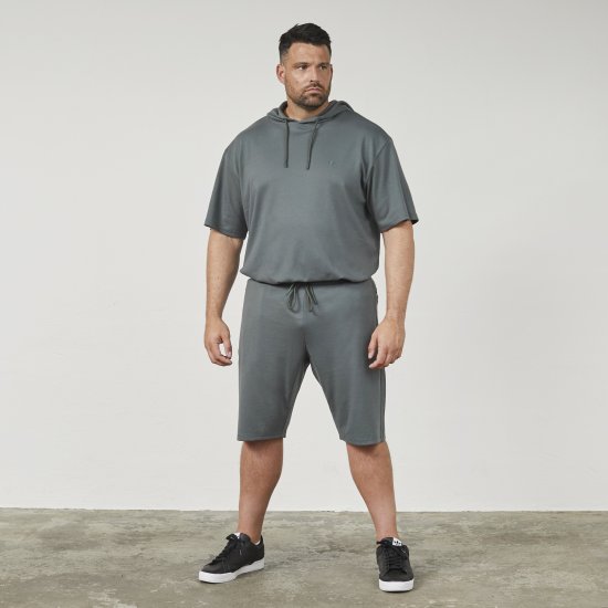 North Latitude 61334 Sweatshorts Donker Stofgroen - Joggingbroeken & shorts - Joggingbroeken & Shorts Heren Grote Maten