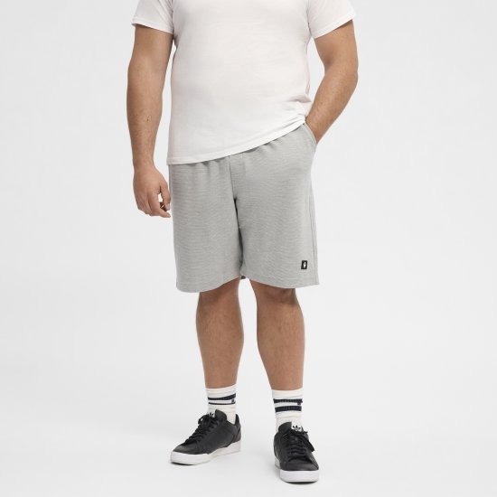 North Latitude Ottoman Sweatshorts Mid Grey - Joggingbroeken & shorts - Joggingbroeken & Shorts Heren Grote Maten