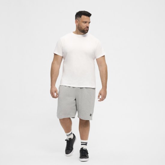 North Latitude Ottoman Sweatshorts Mid Grey - Joggingbroeken & shorts - Joggingbroeken & Shorts Heren Grote Maten