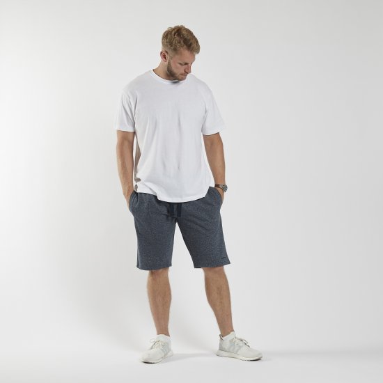 North Latitude Sweatshorts Blue Melange TALL - Joggingbroeken & shorts - Joggingbroeken & Shorts Heren Grote Maten