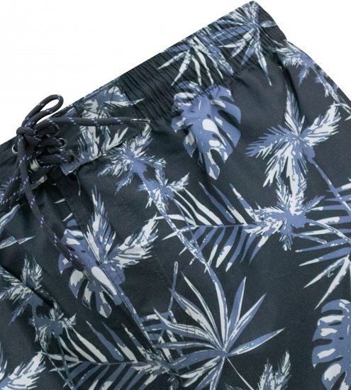 D555 Cleethorpes Hawaii Printed Swimshorts Navy - Zwembroeken - Grote Maten Zwembroeken Heren