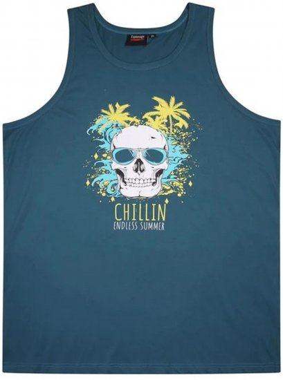 Espionage T381 Surfing Tanktop Teal - Mouwloze T-shirts/Tank tops - Mouwloze T-shirts/Tank Tops grote maten