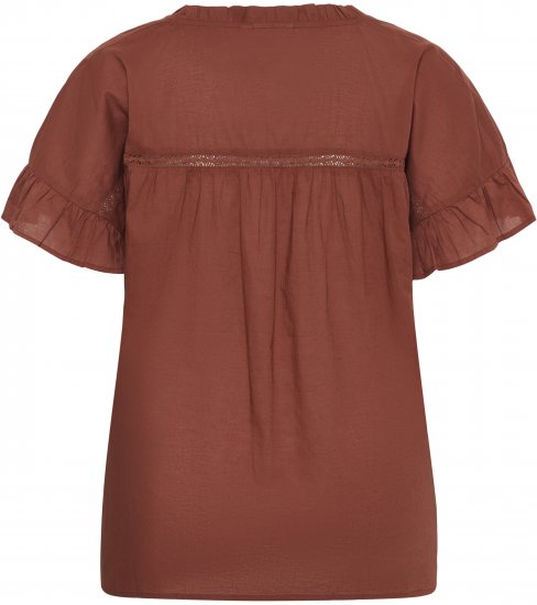 Kaffe Curve Valeria Top Henna Brown - Shirts & tops - 