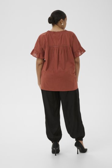Kaffe Curve Valeria Top Henna Brown - Shirts & tops - 