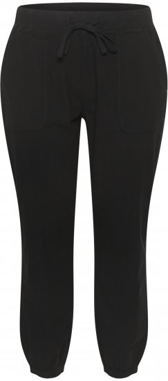 Kaffe Curve Nana Broek Diepzwart - Jeans & Broeken in Grote Maten – Plus Size - 