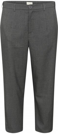 Kaffe Curve Merla Broek Dark Grey Melange - Jeans & Broeken in Grote Maten – Plus Size - 