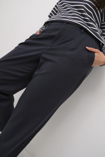 Kaffe Curve Merla Broek Zwart Oyster - Jeans & Broeken in Grote Maten – Plus Size - 