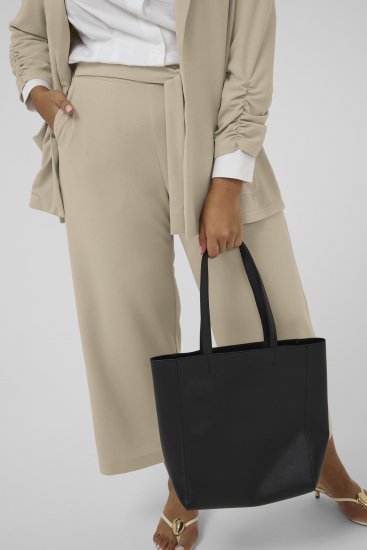 Kaffe Curve Pheolo Cropped Pants Feather Grey - Stoffen broeken - 
