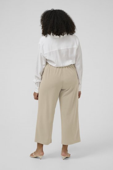 Kaffe Curve Pheolo Cropped Pants Feather Grey - Stoffen broeken - 
