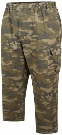 Espionage TR054 Camoflage Trousers Green - Cargobroeken - Cargobroeken heren grote maten