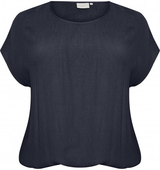 Kaffe Curve Ami Stanley Korte mouw Midnight marine - T-shirts - 