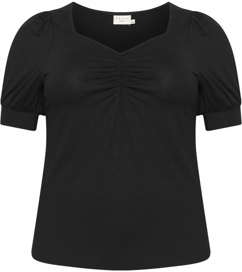 Kaffe Curve Sissy T-shirt Diepzwart - T-shirts - 