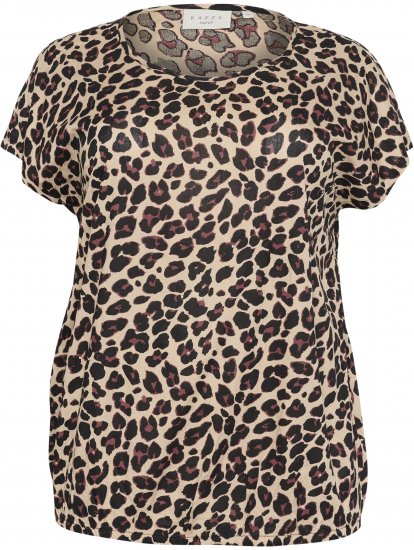 Kaffe Curve Sonna Stanley Top Luipaardprint - T-shirts - 