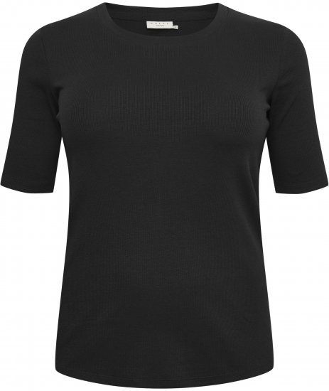 Kaffe Curve Carina T-shirt Diepzwart - T-shirts - 