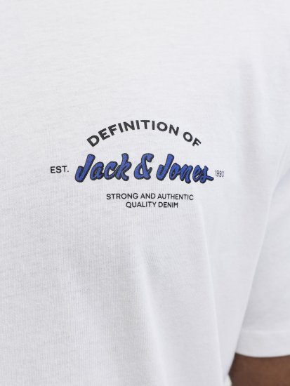 Jack & Jones Brandon T-Shirt White - T-shirts - Grote Maten T-shirts Heren