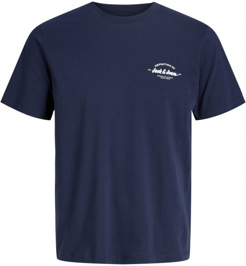 Jack & Jones Brandon T-Shirt Blue - T-shirts - Grote Maten T-shirts Heren