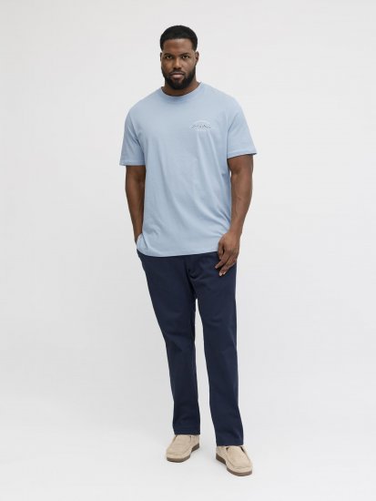 Jack & Jones Brandon T-Shirt Celestial Blue - T-shirts - Grote Maten T-shirts Heren