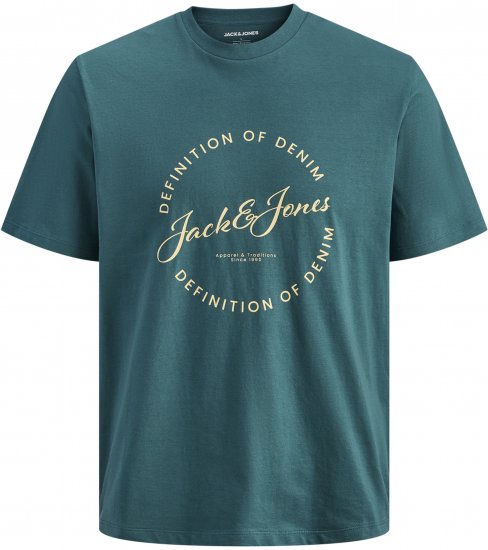 Jack & Jones Grayson T-shirt Turquoise - T-shirts - Grote Maten T-shirts Heren