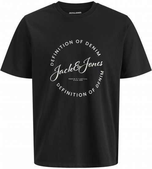 Jack & Jones Grayson T-shirt Zwart - T-shirts - Grote Maten T-shirts Heren