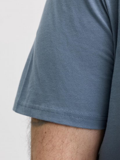 Jack & Jones Edenver T-Shirt Blue - T-shirts - Grote Maten T-shirts Heren