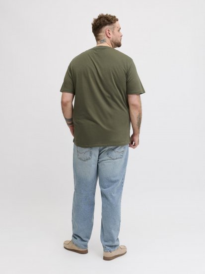Jack & Jones Edenver T-Shirt Khaki - T-shirts - Grote Maten T-shirts Heren