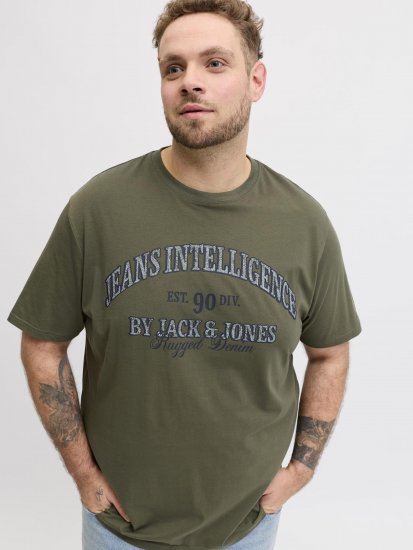 Jack & Jones Edenver T-Shirt Khaki - T-shirts - Grote Maten T-shirts Heren