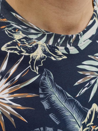 Jack & Jones Honolulu T-Shirt Navy - T-shirts - Grote Maten T-shirts Heren