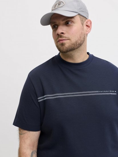 Jack & Jones Cofusion T-Shirt Navy - T-shirts - Grote Maten T-shirts Heren