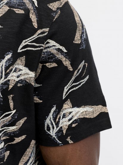 Jack & Jones Montauk T-Shirt Black - T-shirts - Grote Maten T-shirts Heren