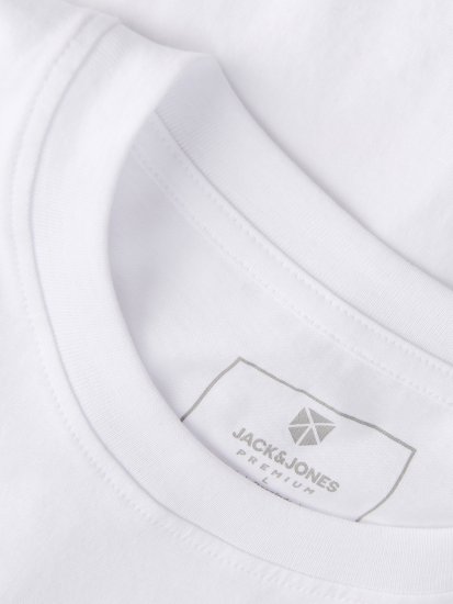 Jack & Jones Blaneo Short Sleeve T-Shirt White - T-shirts - Grote Maten T-shirts Heren