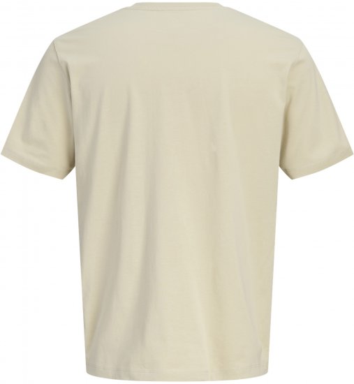 Jack & Jones Blaneo Short Sleeve T-shirt Beige - T-shirts - Grote Maten T-shirts Heren