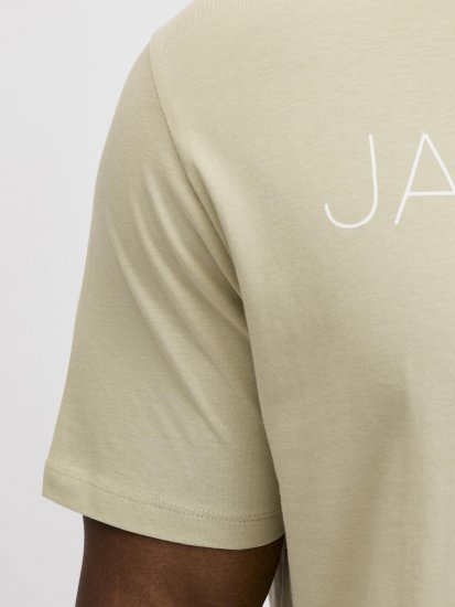 Jack & Jones Blaneo Short Sleeve T-shirt Beige - T-shirts - Grote Maten T-shirts Heren