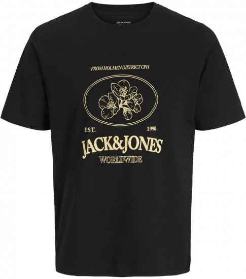 Jack & Jones Nantucket T-Shirt Zwart - T-shirts - Grote Maten T-shirts Heren