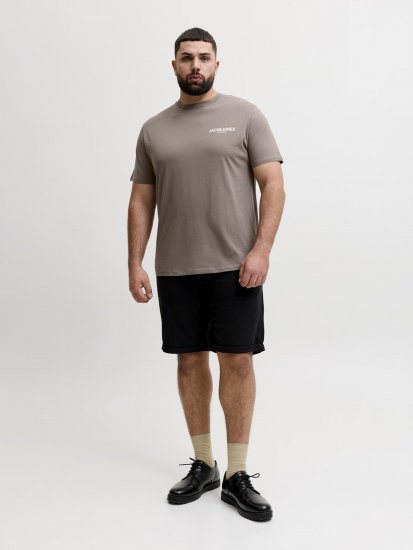 Jack & Jones Oscar T-Shirt Grey - T-shirts met opdruk - T-shirts met opdruk grote maten