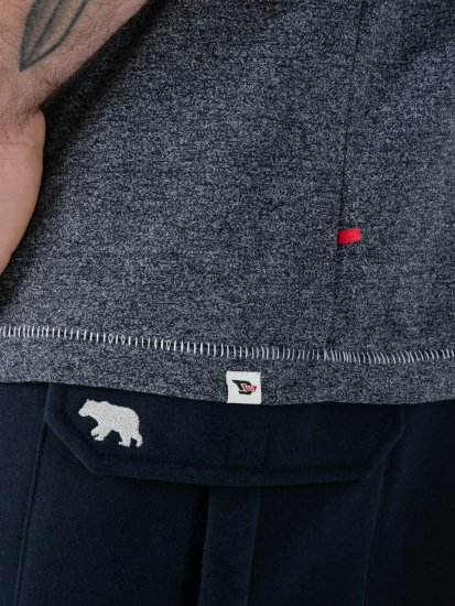 D555 Moyles Newport Beach Woody Car Printed T-Shirt Navy Twist - T-shirts met opdruk - T-shirts met opdruk grote maten