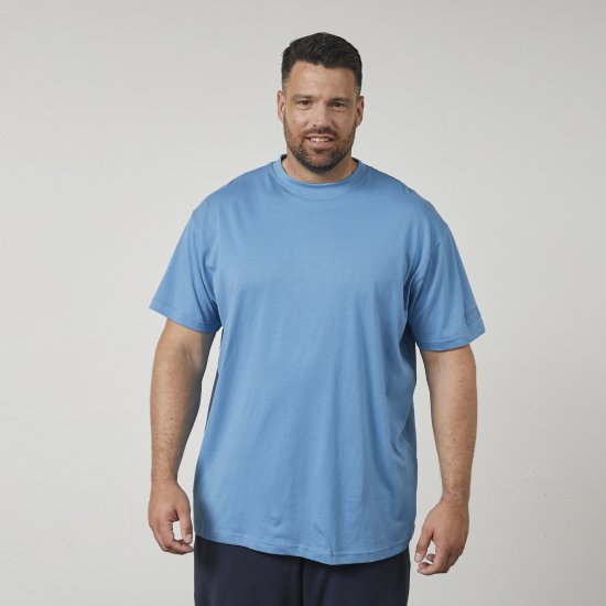 North Latitude 61010 US T-Shirt Middenblauw - T-shirts - Grote Maten T-shirts Heren