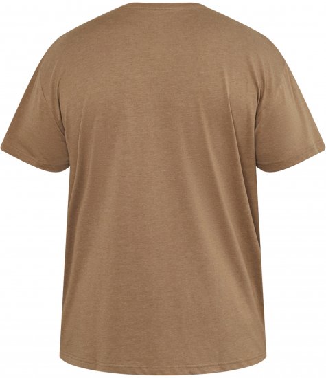 North Latitude 61315 T-Shirt Met Print Camel - T-shirts - Grote Maten T-shirts Heren