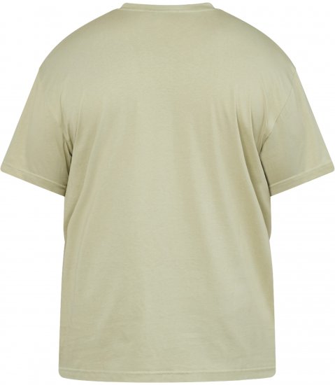 North Latitude 61315 T-Shirt Met Print Licht Stofgroen - T-shirts - Grote Maten T-shirts Heren